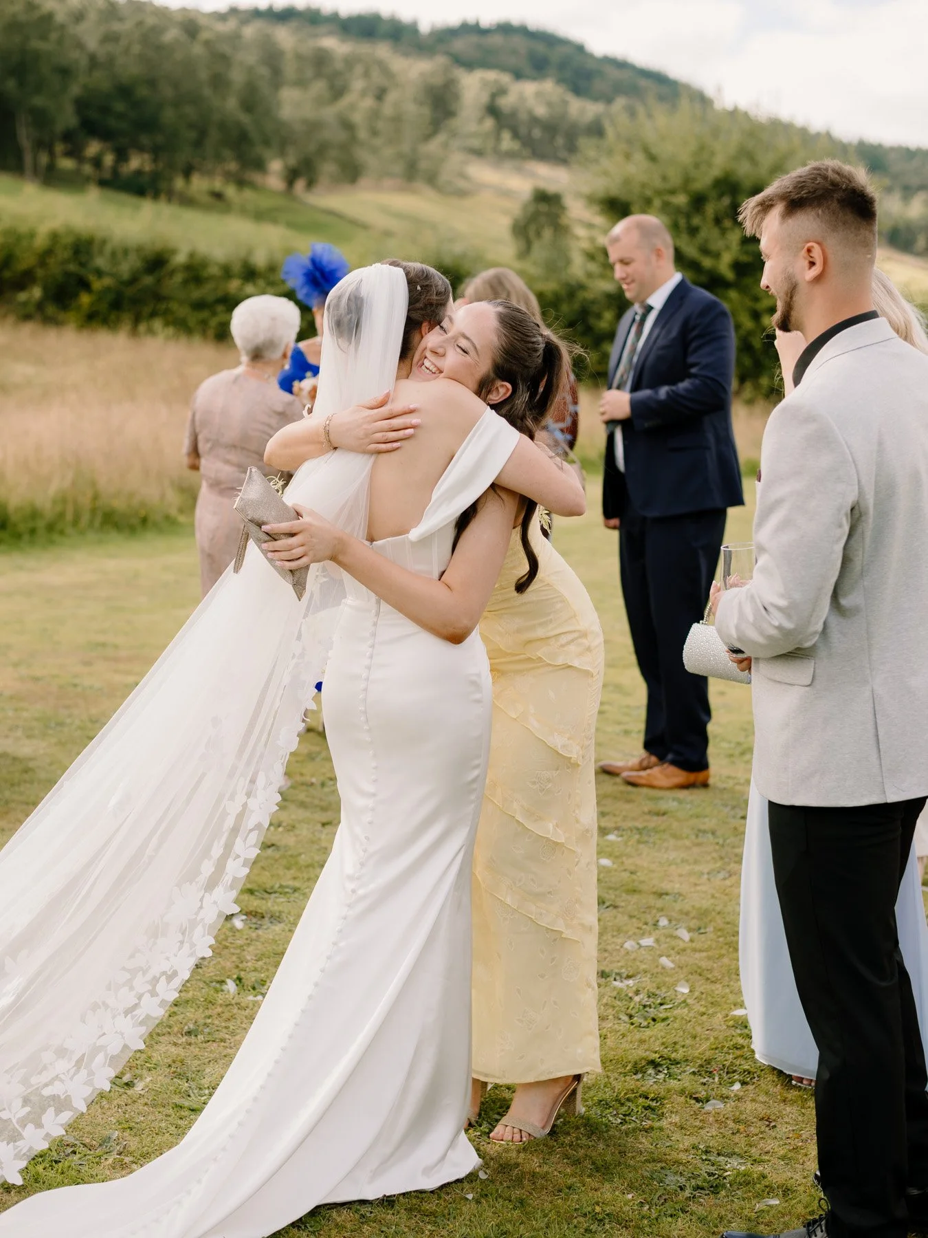 One of my favourite moments during the wedding day as a photographer is the post ceremony hugs. 

For me, it's a really precious time to capture your loved ones sharing and exchanging a moment of excitement and joy with you. Whether that's with your 