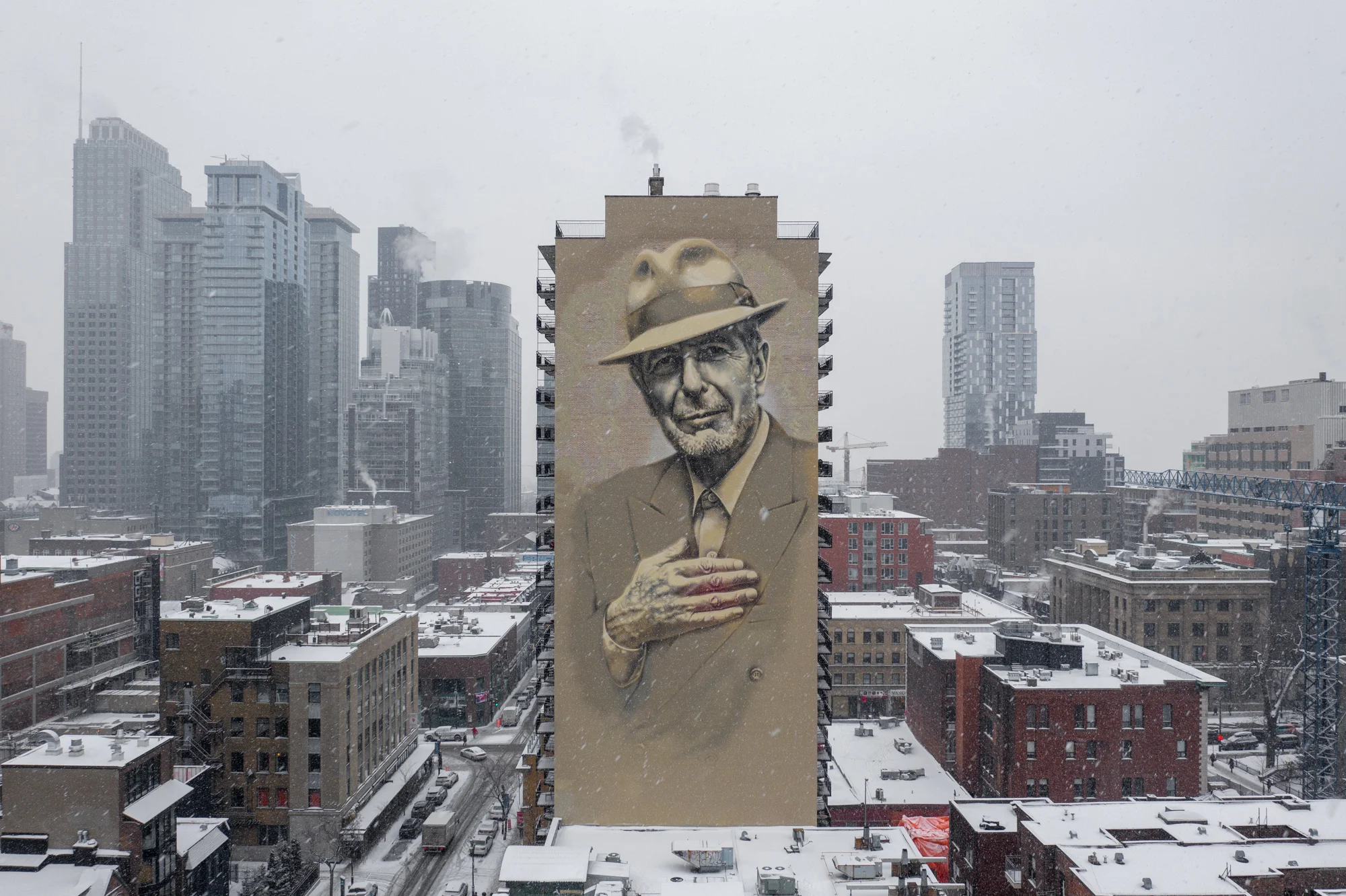 Leonard Cohen Mural