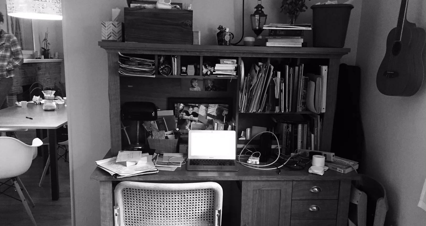 my perpetually-messy workspace