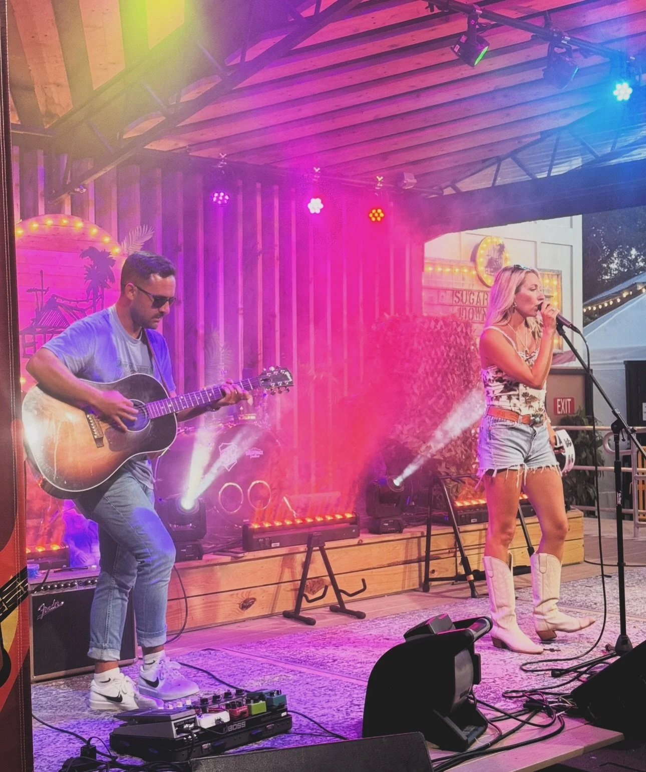 Can&rsquo;t wait to be back on that @sugarshack_downtown stage tonight!!! Live at 6pm come on out, Bonita Springs!! 🌴✨ acoustic show with @ryan_m_hurley! #countrymusic #concert #florida