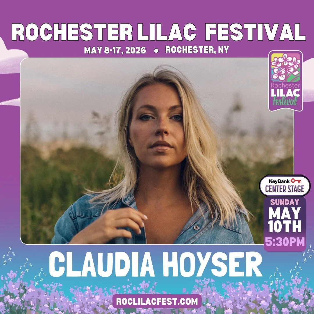 Big news!!! 🪻🌸So excited to support @thelonebellow at the @rochesterlilacfestival this year!! 🪷 Full band show on Mother&rsquo;s Day, so bring your moms of course!! 
&bull; May 10th, 5:30-6:30pm 
&bull; VIP tickets now available! 

#rochester #lil