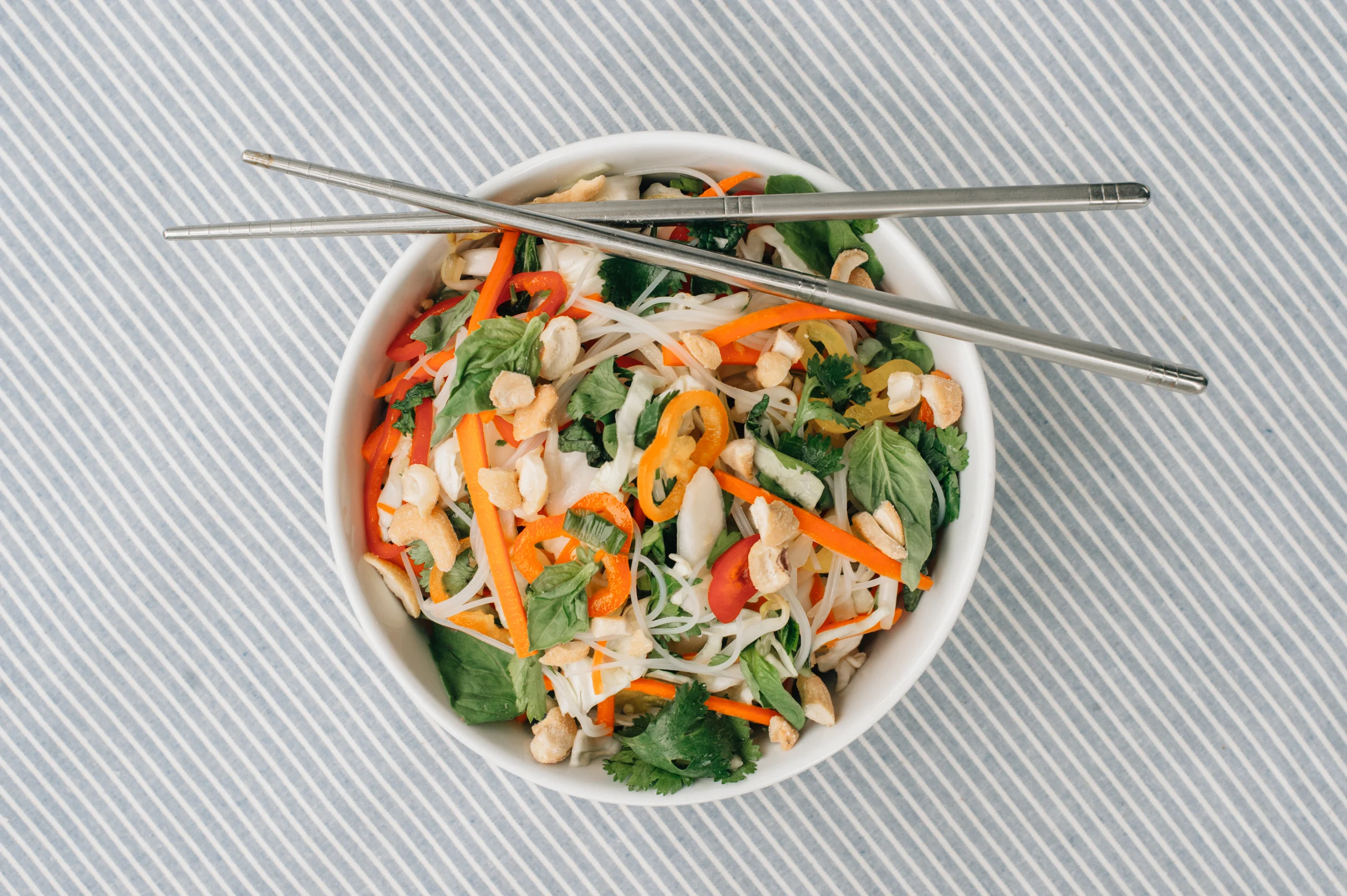 Chilled Rice Noodle & Cabbage Salad