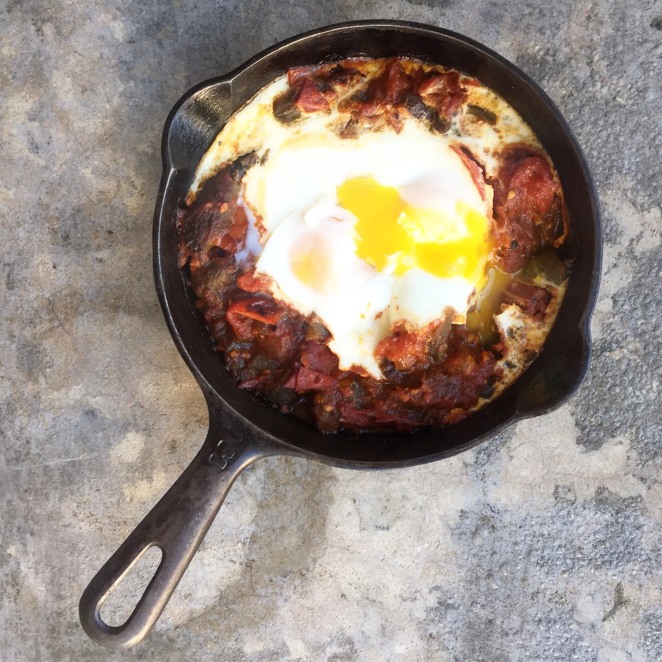 Taktouka with Runny Eggs