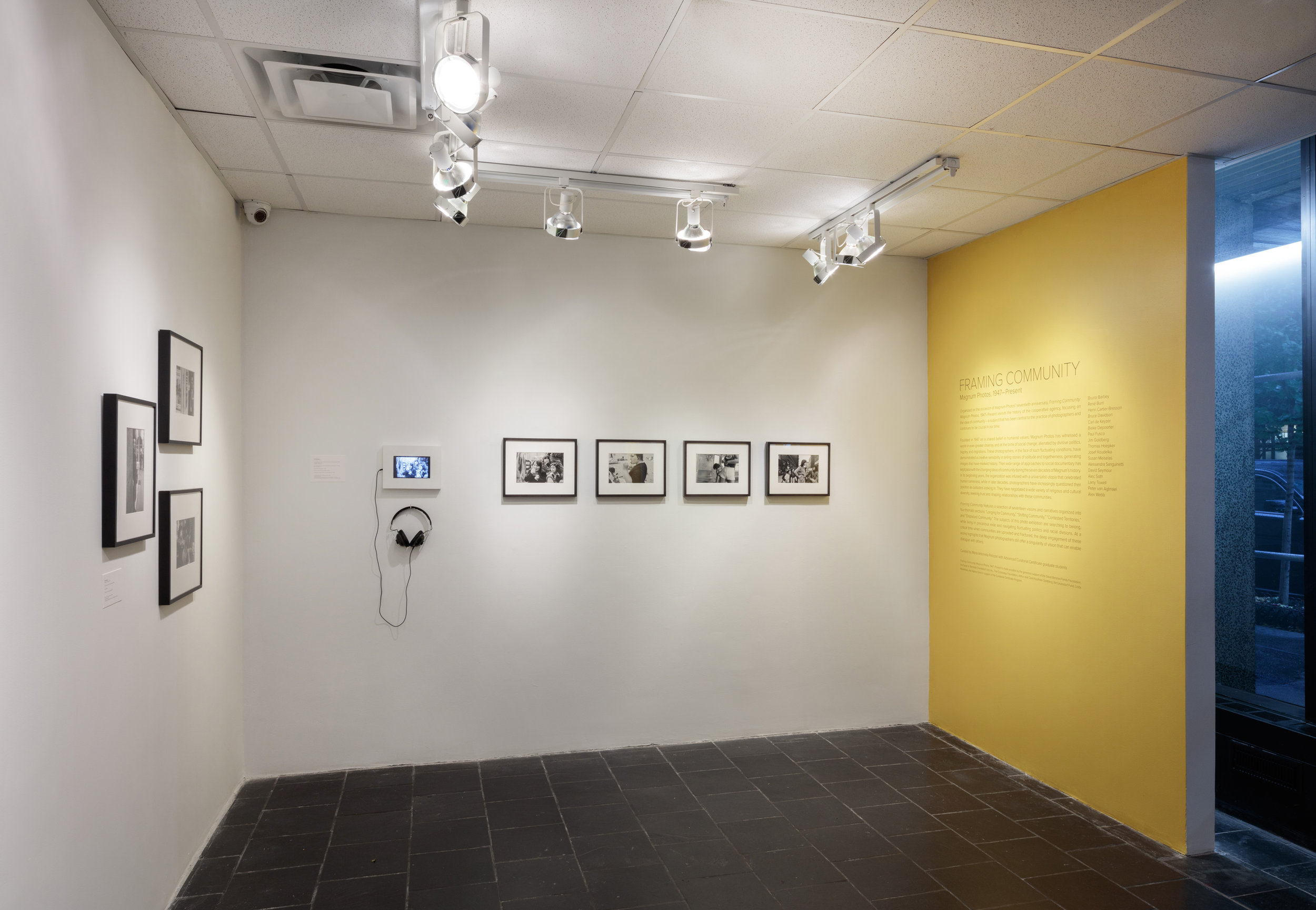  Installation view:   &nbsp;   Framing Community: Magnum Photos, 1947–Present, &nbsp;Hunter College Art Galleries, 2017. Photo by Stan Narten.&nbsp; 