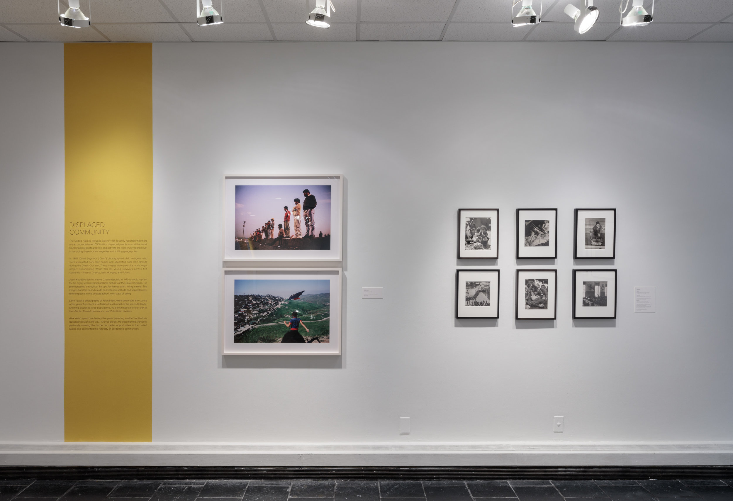 Installation view: Framing Community: Magnum Photos, 1947–Present, Hunter College Art Galleries, 2017. Photo by Stan Narten. 
