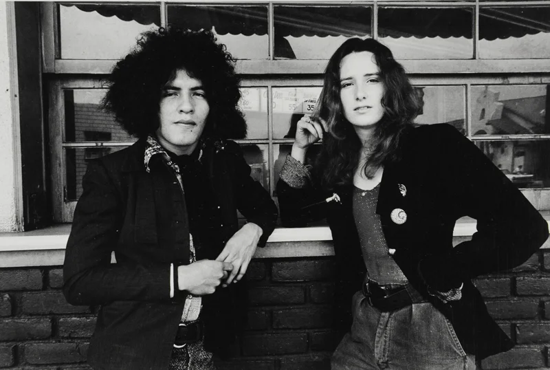 Anthony Friedkin, Jim and Mundo, Montebello, East Los Angeles , 1972. From The Gay Essay, 1969–73. Gelatin silver print, 11 x 14 in. (27.9 x 35.6 cm). Gift of Anthony Friedkin. ONE National Gay & Lesbian Archives at the USC Libraries. Courtesy of Anthony Friedkin