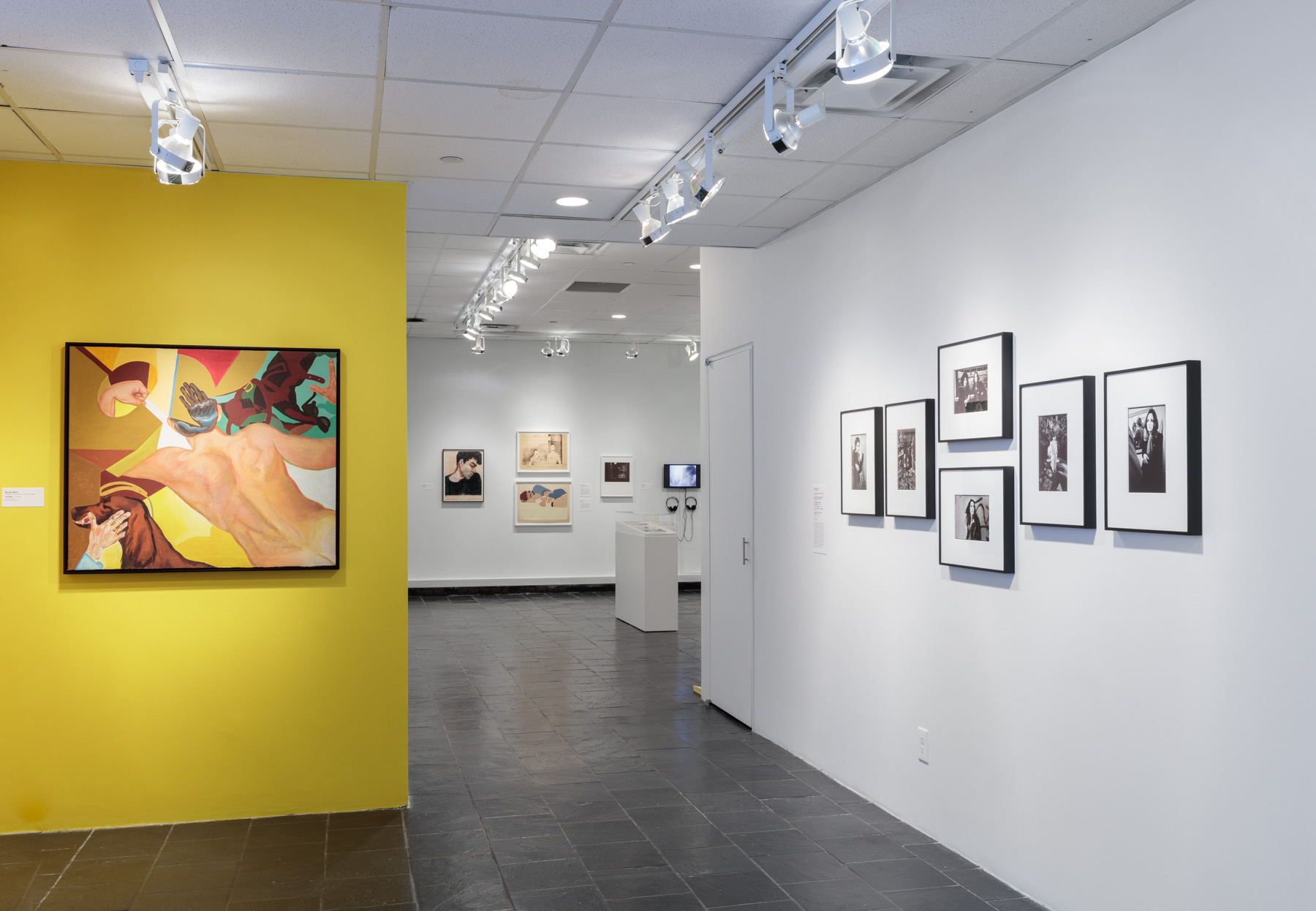  Installation view of  Axis Mundo: Queer Networks in Chicano L.A.  at the Bertha and Karl Leubsdorf Gallery. Photo by Stan Narten. Courtesy of Hunter College Art Galleries. 