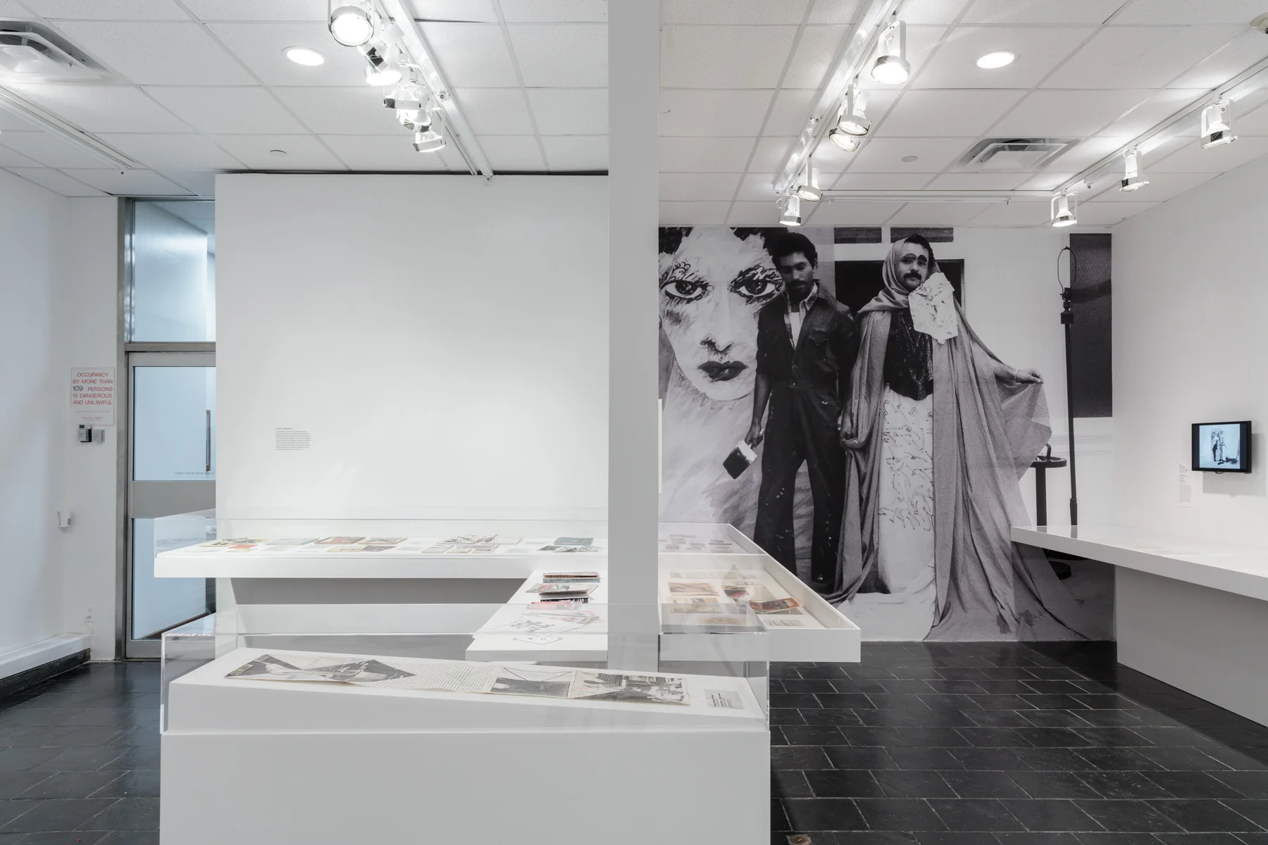 Installation view of Axis Mundo: Queer Networks in Chicano L.A. at the Bertha and Karl Leubsdorf Gallery. Photo by Stan Narten. Courtesy of Hunter College Art Galleries.