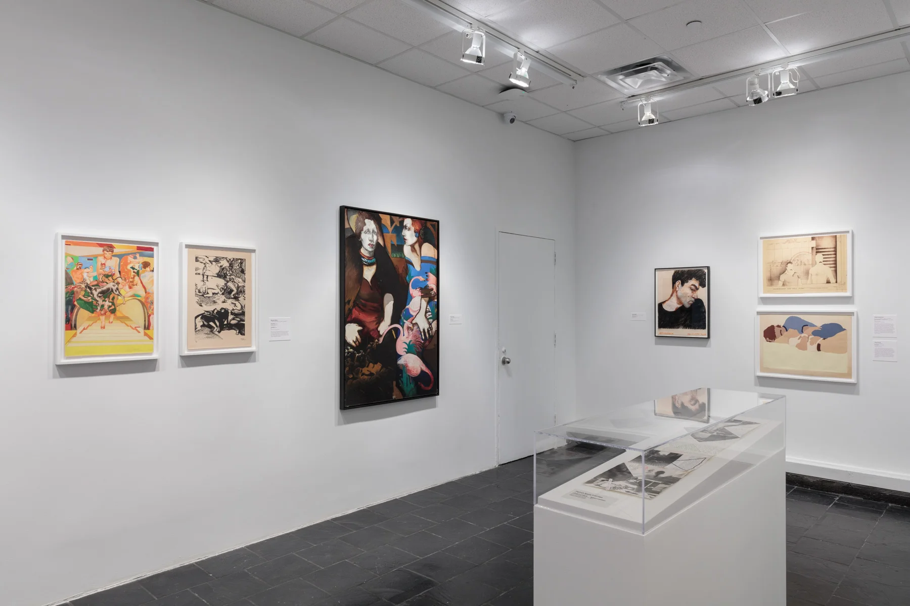 Installation view of Axis Mundo: Queer Networks in Chicano L.A. at the Bertha and Karl Leubsdorf Gallery. Photo by Stan Narten. Courtesy of Hunter College Art Galleries.