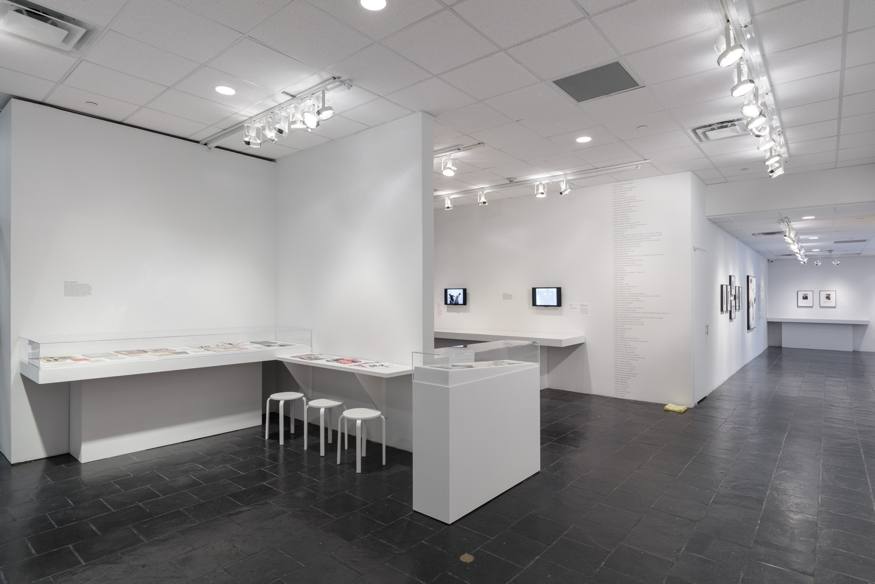  Installation view of  Axis Mundo: Queer Networks in Chicano L.A.  at the Bertha and Karl Leubsdorf Gallery. Photo by Stan Narten. Courtesy of Hunter College Art Galleries. 