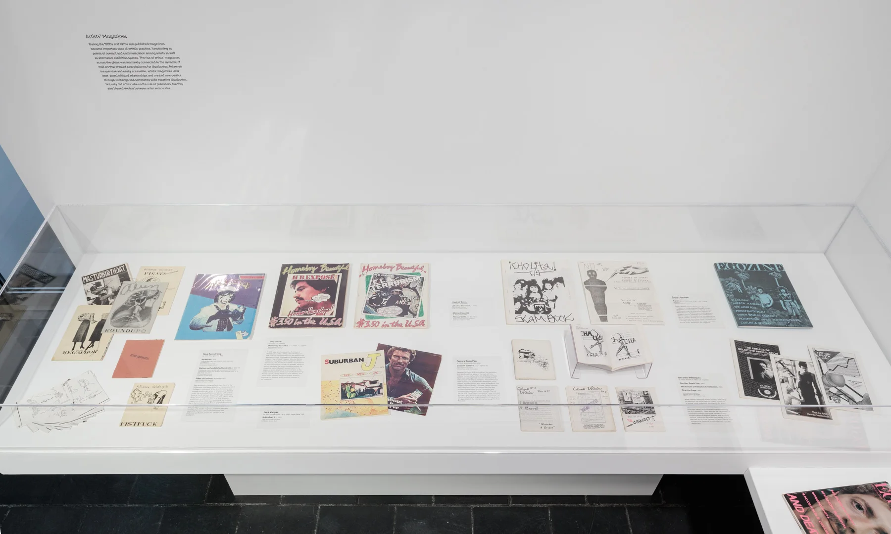 Installation view of Axis Mundo: Queer Networks in Chicano L.A. at the Bertha and Karl Leubsdorf Gallery. Photo by Stan Narten. Courtesy of Hunter College Art Galleries.