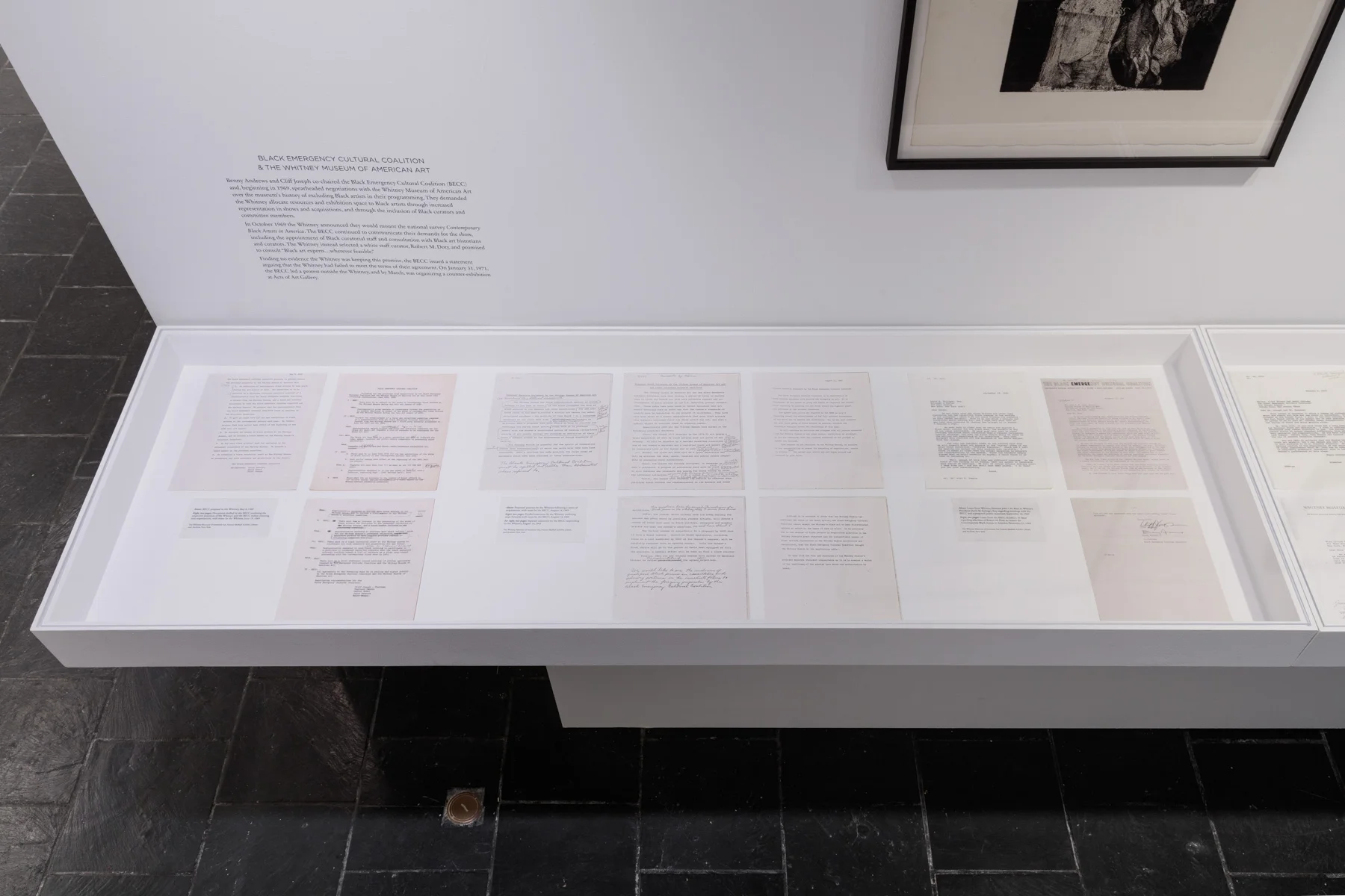 Installation view: Acts of Art and Rebuttal in 1971 , Hunter College Art Galleries, 2018. Photo by Stan Narten.