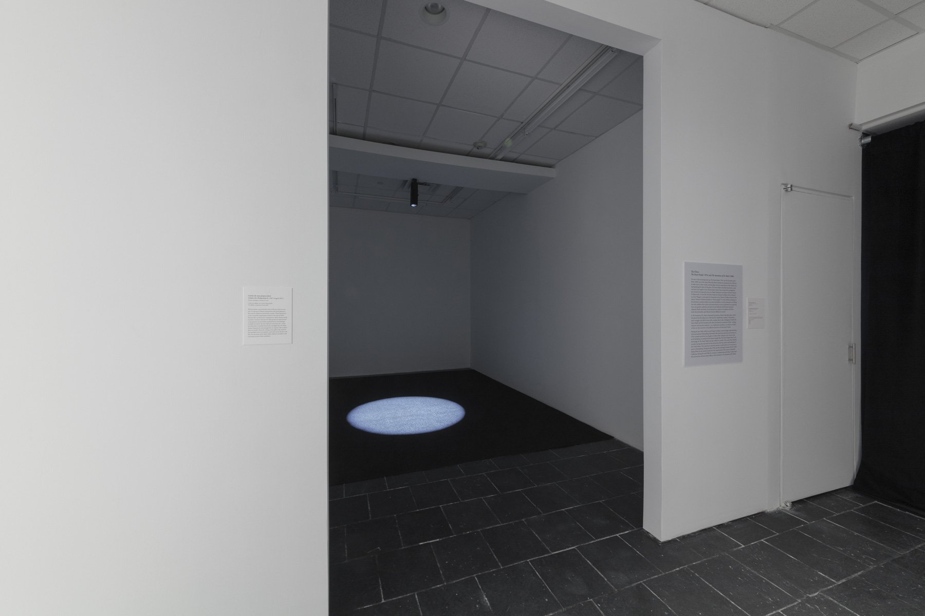  Installation view of  Life as Activity: David Lamelas  at Hunter College Art Galleries’ Leubsdorf Gallery, 2021.  