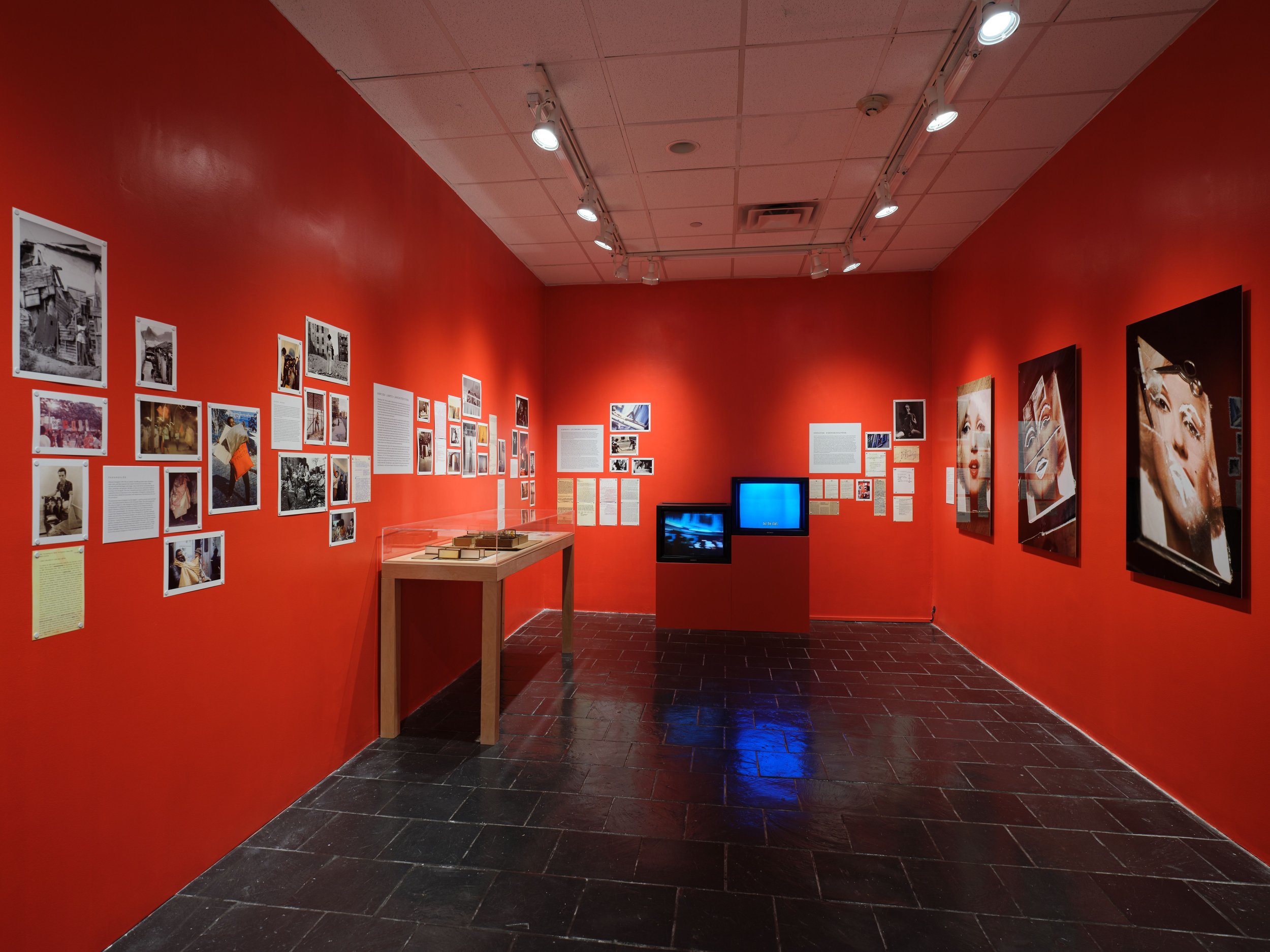  Installation view,  Cosmic Shelter: Hélio Oiticica and Neville D’Almeida’s Private Cosmococas .  Leubsdorf Gallery, Hunter College, October 12, 2023-March 30, 2024. Photo by Argenis Apolinario.  