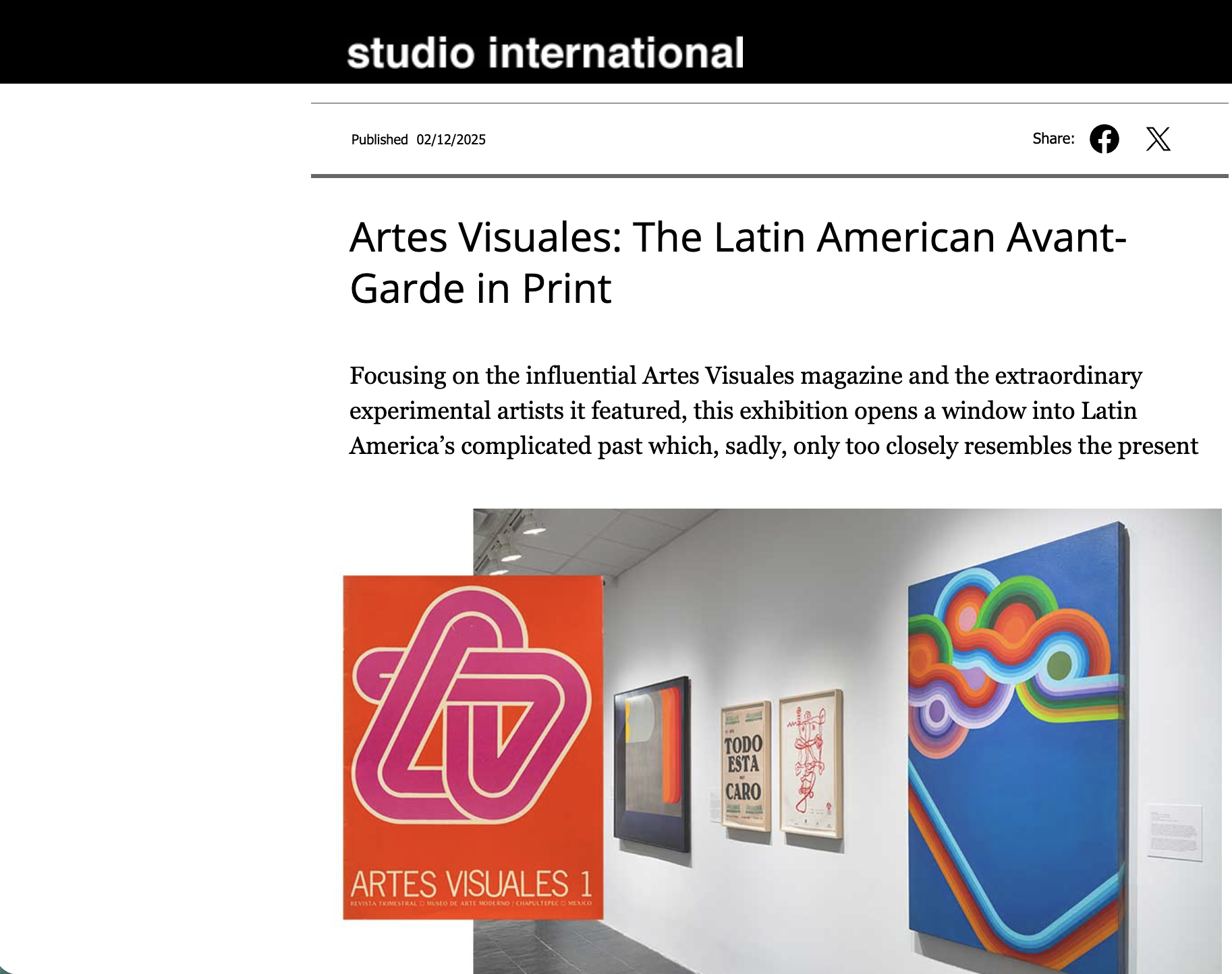 Lilly Wei for Studio International