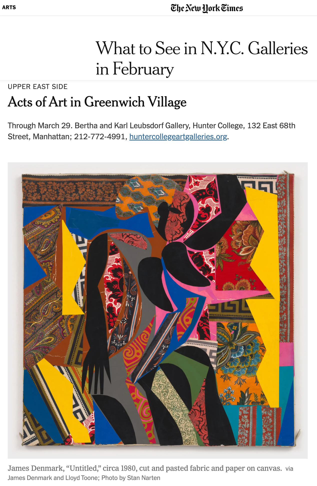 Holland Cotter for The New York Times