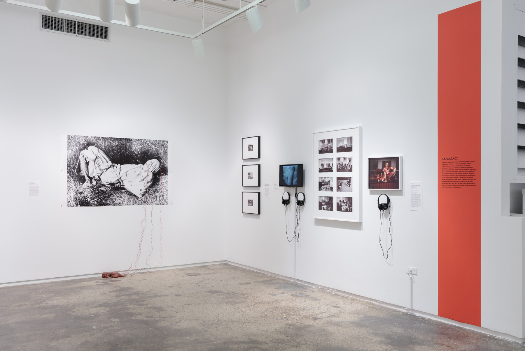  Installation view of  Axis Mundo: Queer Networks in Chicano L.A.  at 205 Hudson Gallery. Photo by Stan Narten. Courtesy of Hunter College Art Galleries. 