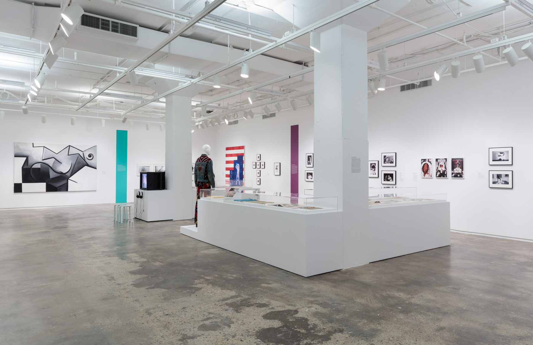  Installation view of  Axis Mundo: Queer Networks in Chicano L.A.  at 205 Hudson Gallery. Photo by Stan Narten. Courtesy of Hunter College Art Galleries. 