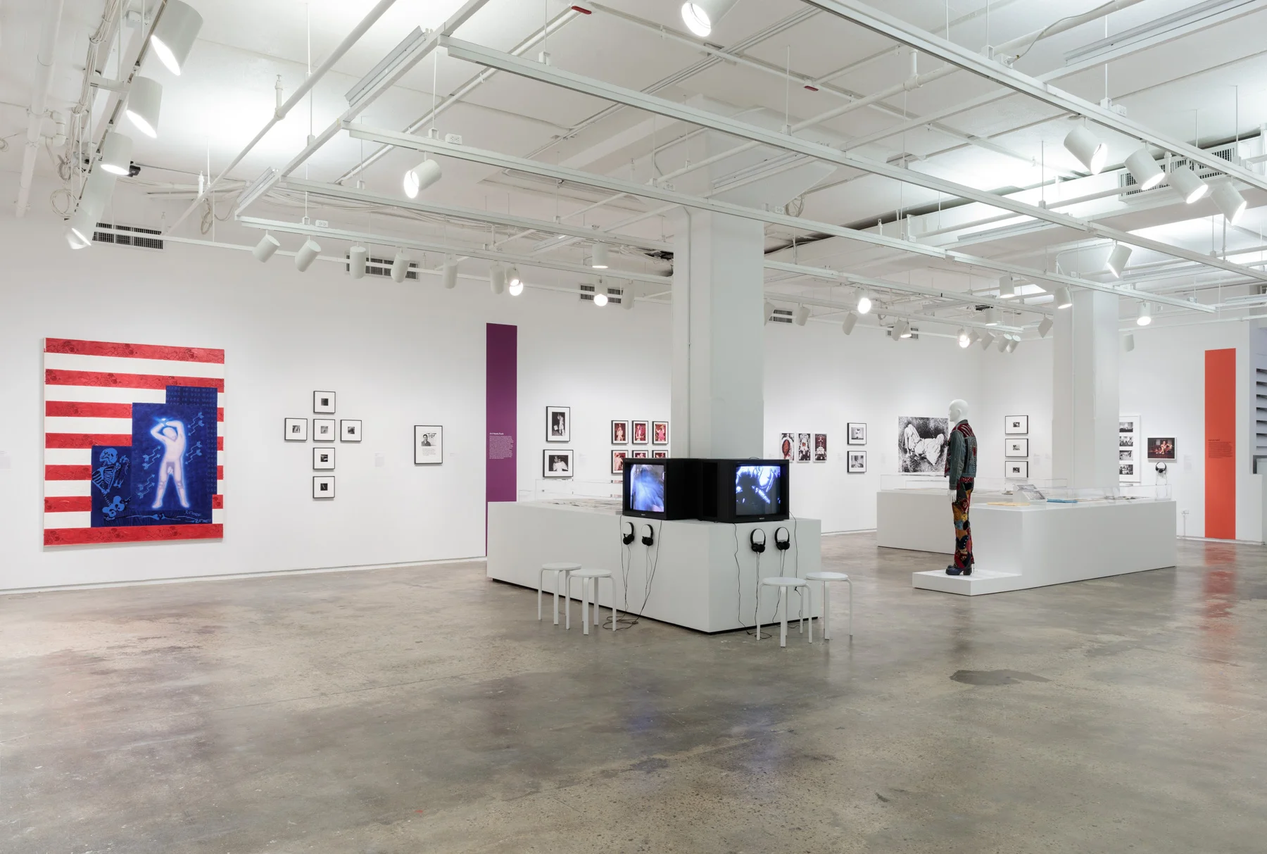 Installation view of Axis Mundo: Queer Networks in Chicano L.A. at 205 Hudson Gallery. Photo by Stan Narten. Courtesy of Hunter College Art Galleries.