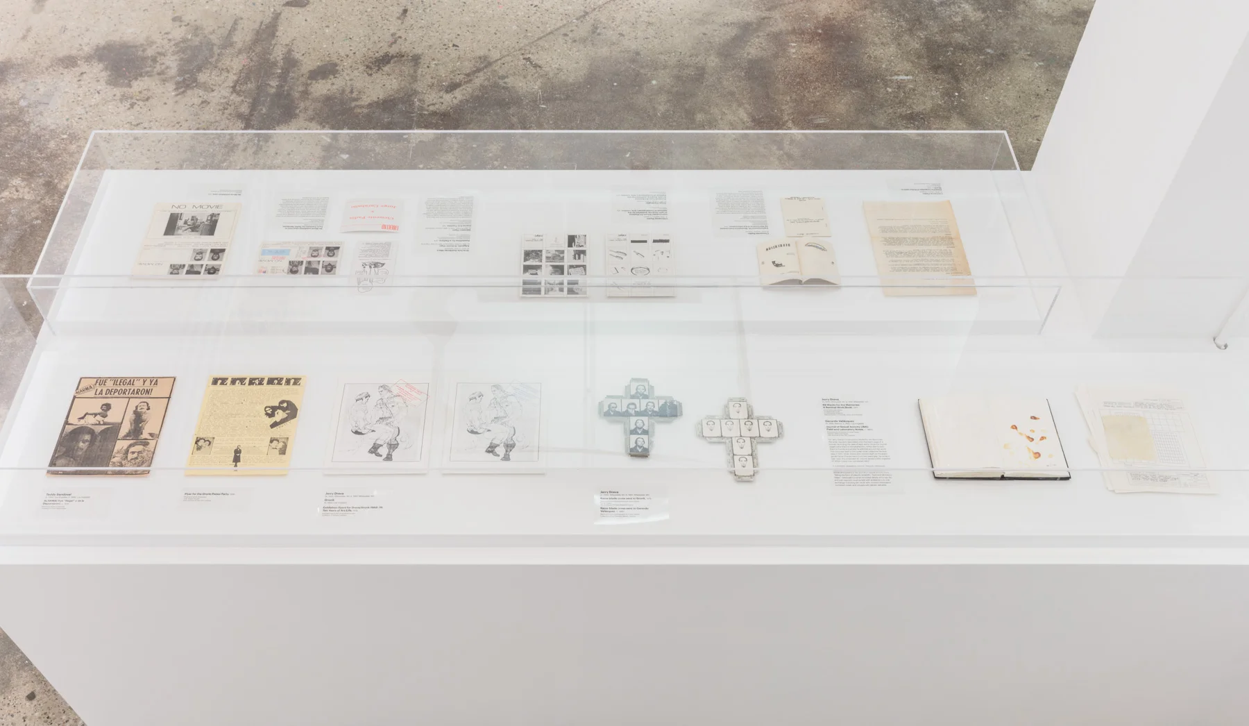 Installation view of Axis Mundo: Queer Networks in Chicano L.A. at 205 Hudson Gallery. Photo by Stan Narten. Courtesy of Hunter College Art Galleries.