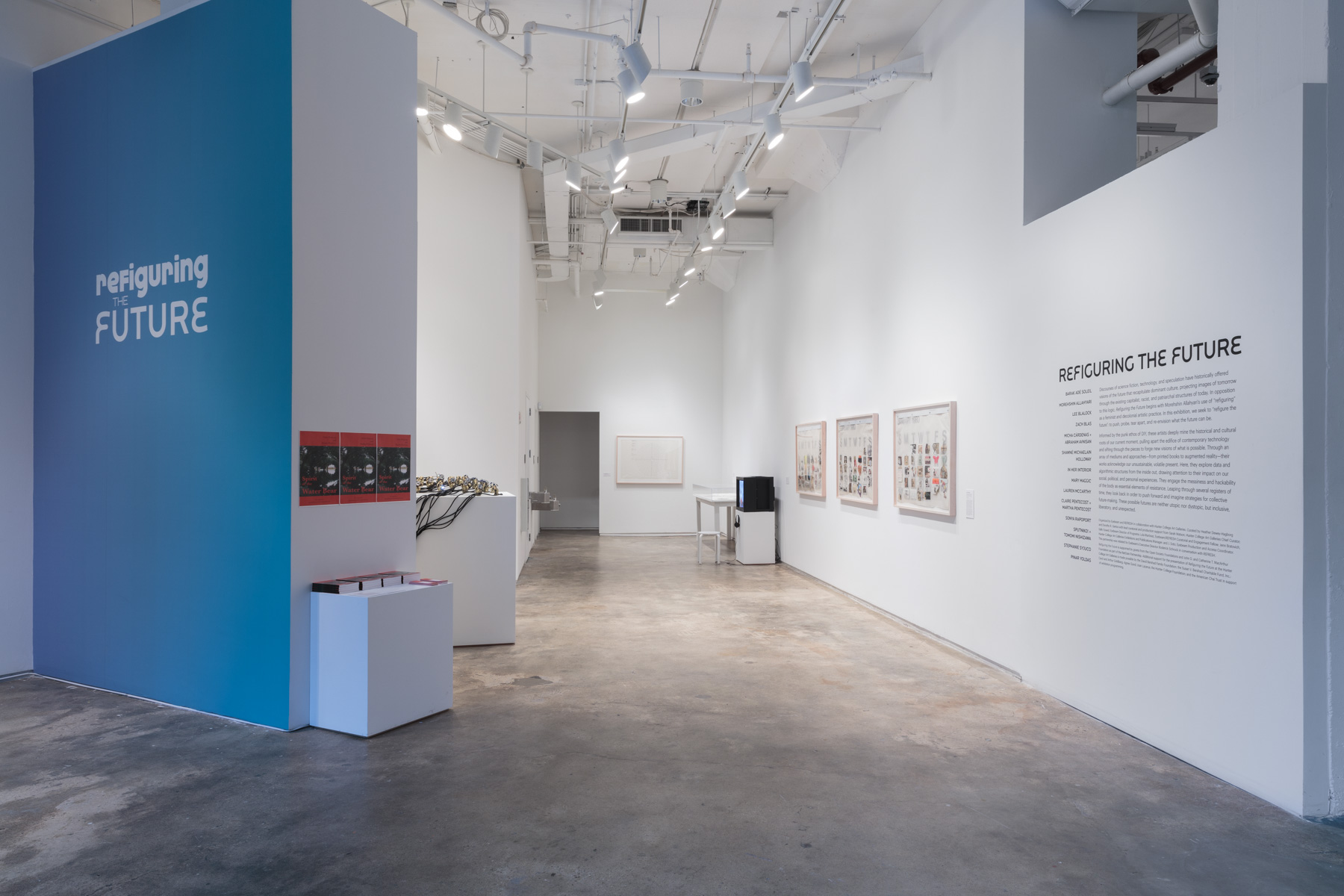  Installation view:  Refiguring the Future , Hunter College Art Galleries, 2019. Photo by Stan Narten. 