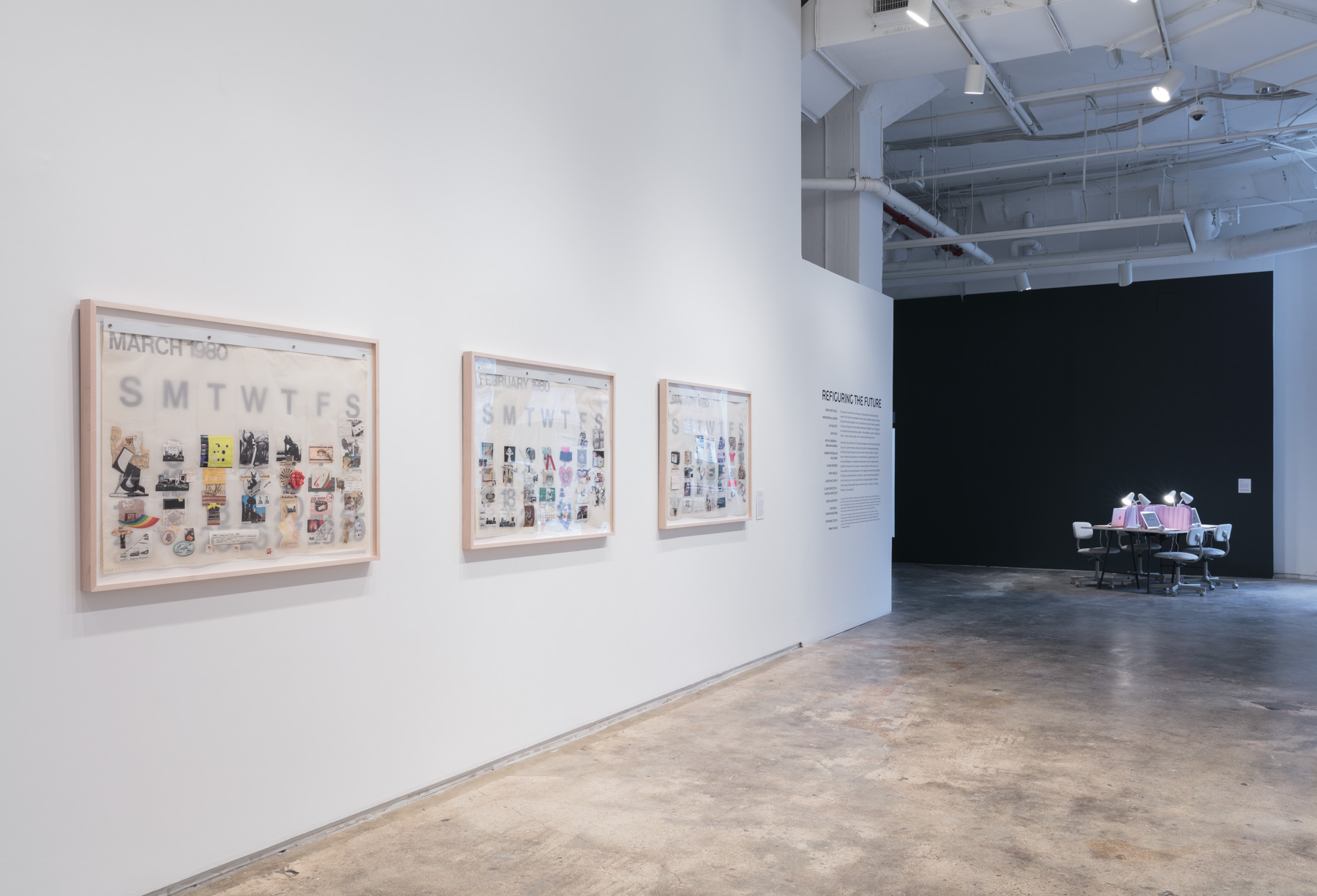 Installation view: Refiguring the Future , Hunter College Art Galleries, 2019. Photo by Stan Narten.