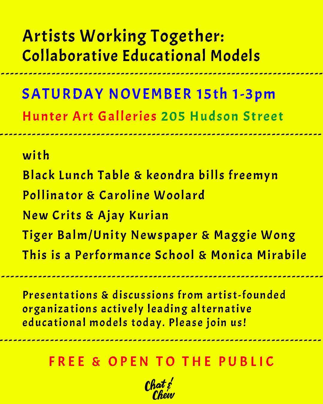 Artists Working Together: Collaborative Educational Models