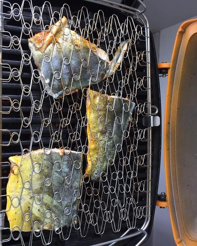 Simple lunch of local mahi-mahi, grilled at Villa Ouanalao.