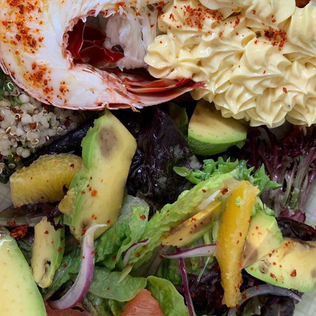 Langouste froide et salade, Fish Corner.