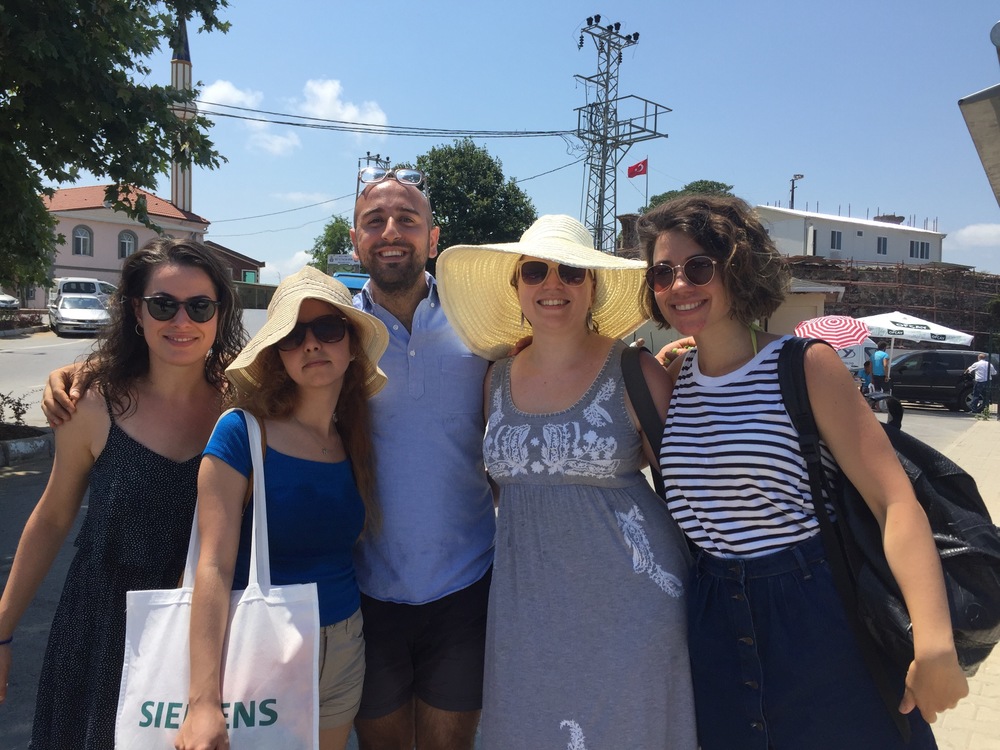  We had a free day so we went to the Black Sea together. I had to buy that gigantic hat because my pale pale skin just couldn't take any more sun. 