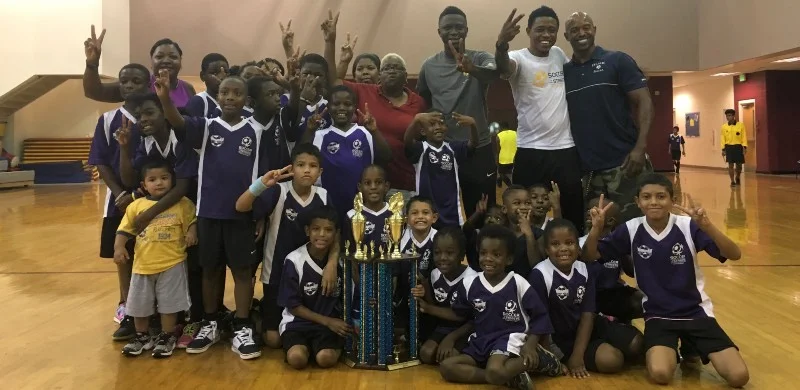 Atlanta’s youth soccer players beat the summer heat in a new futsal league