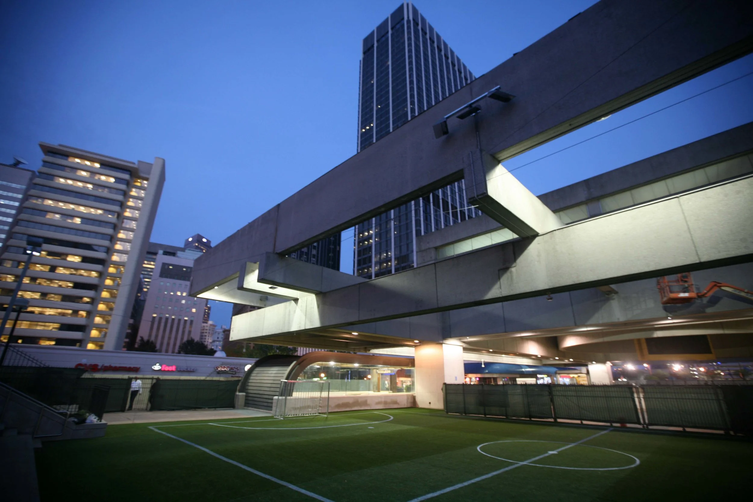 "Station Soccer" pitch renderings 