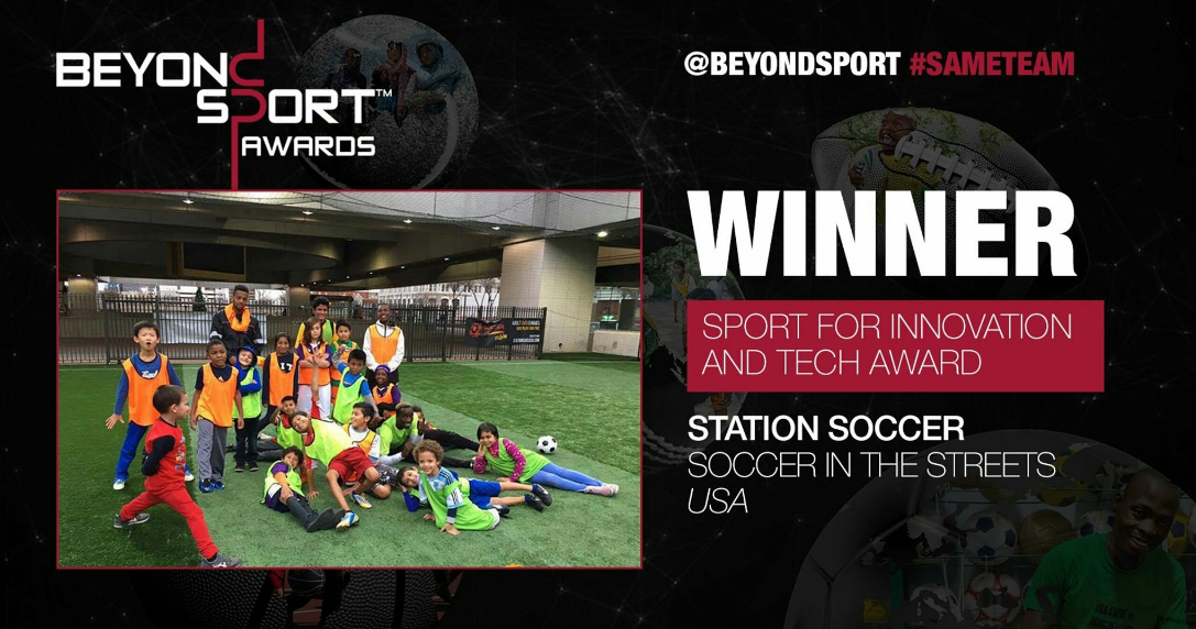The Atlanta-based social impact soccer organization was recognized for its Station Soccer Program during the Beyond Sport Global Award ceremony at the One World Observatory in New York City.