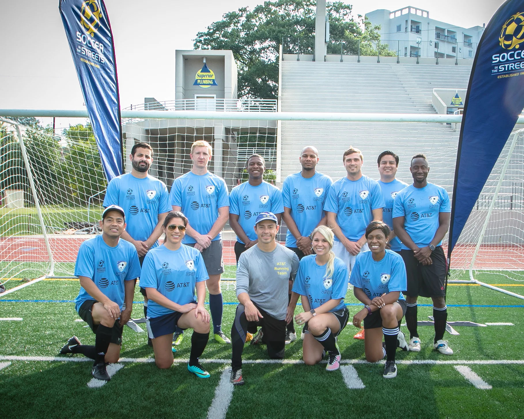 Team AT&T - which was organized by FACES Employee Resource Group - earned top honors on the pitch.