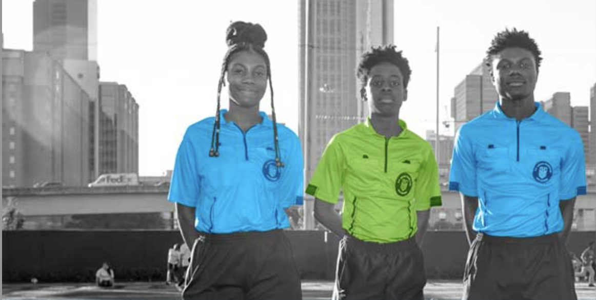 Soccer in the Streets’ youth referee’s