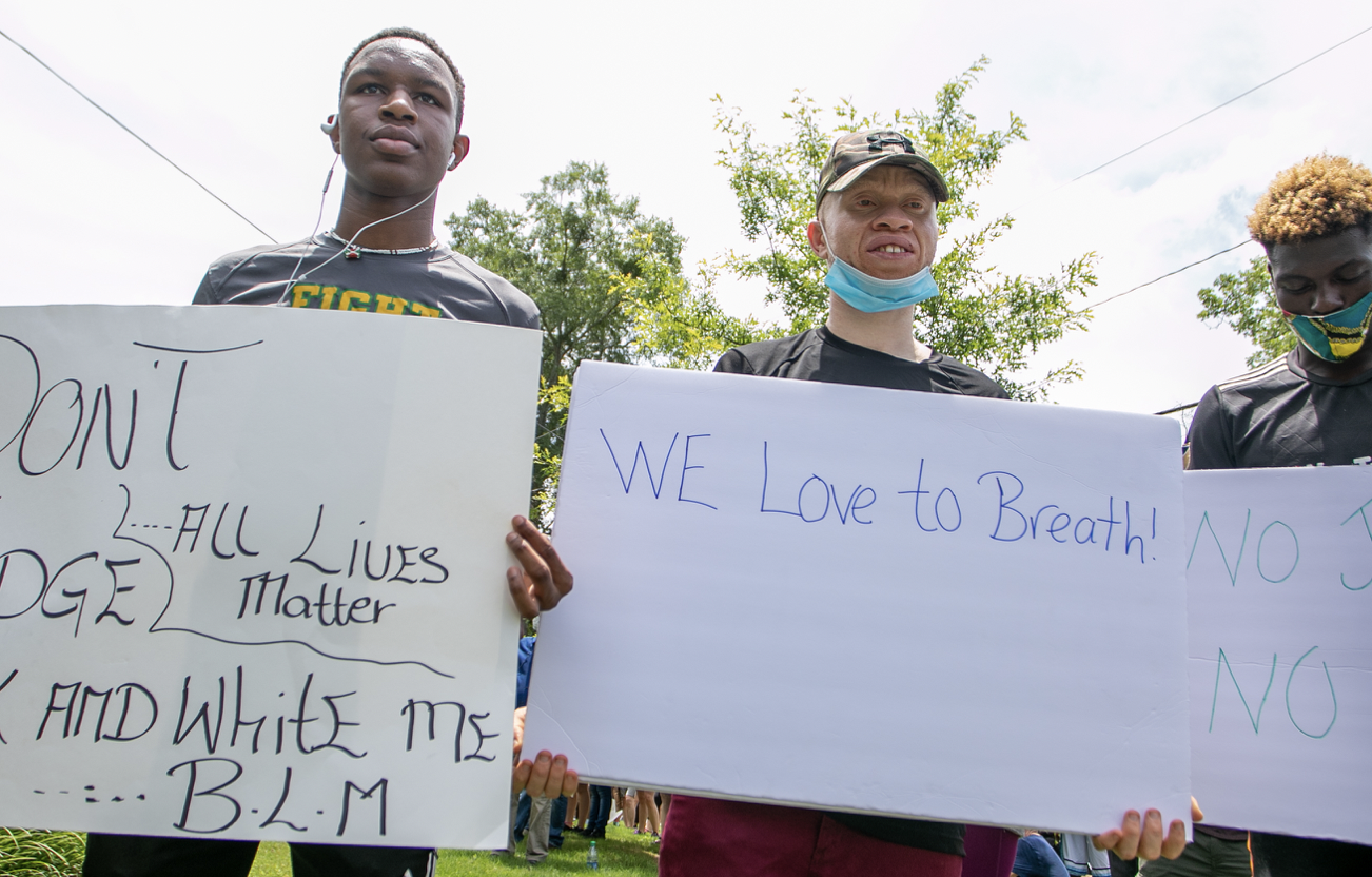  Clarkston youth players attending BLM protests Photos By: DaveWilliamsonPhotography 