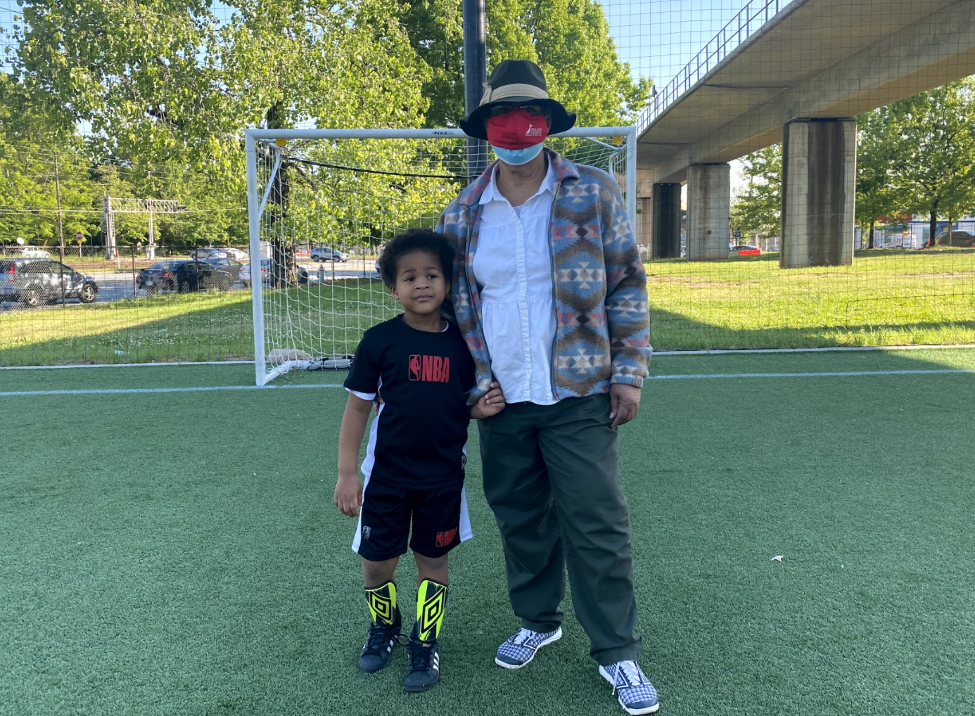 Cheryl and Carter at West End youth practice