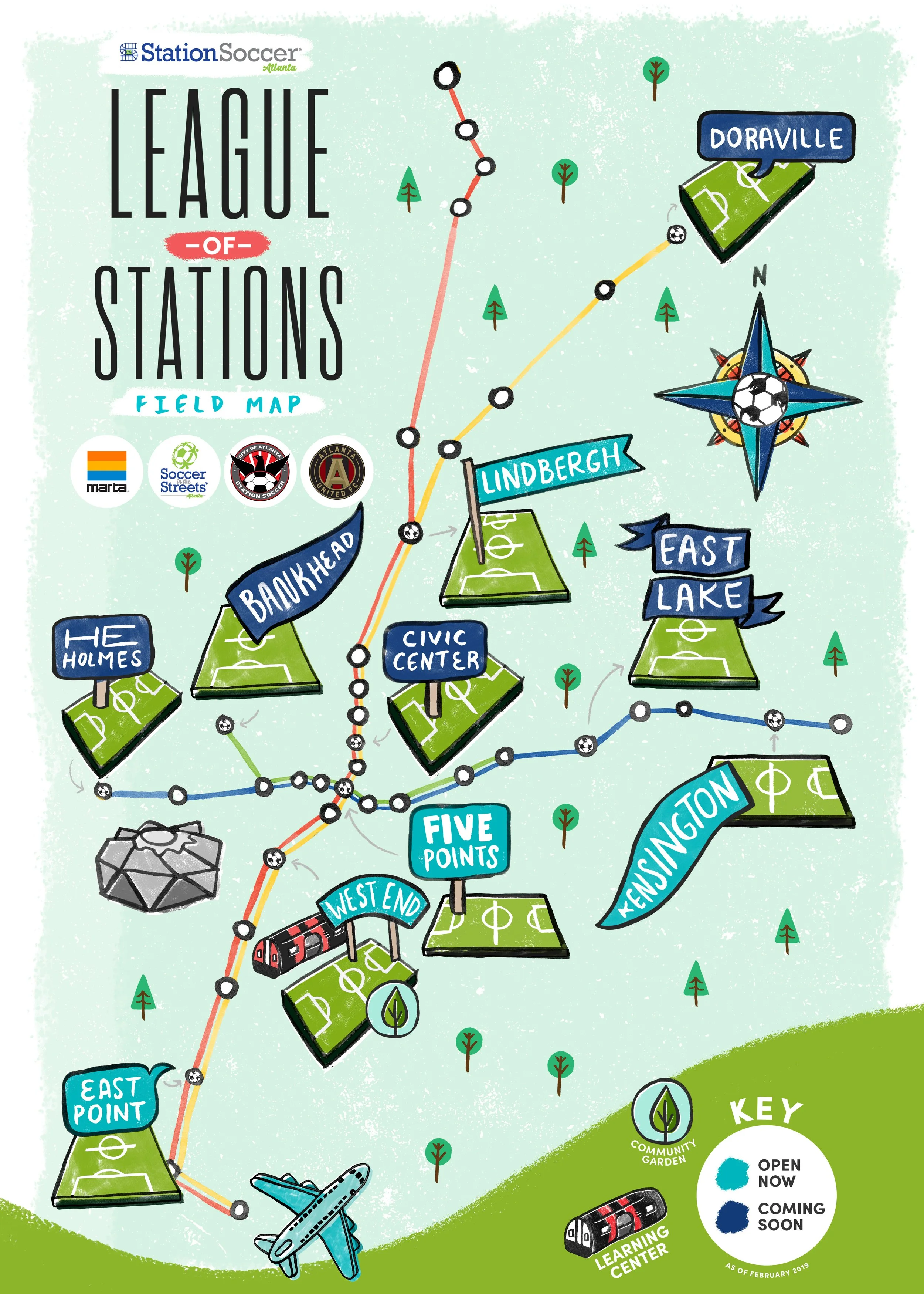 Pictured: League of Stations Map