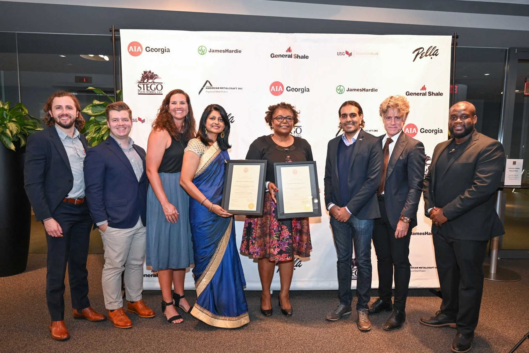 Partners from Marta, City of Atlanta and Soccer in the Streets were on hand to support HKS at this years AIA awards