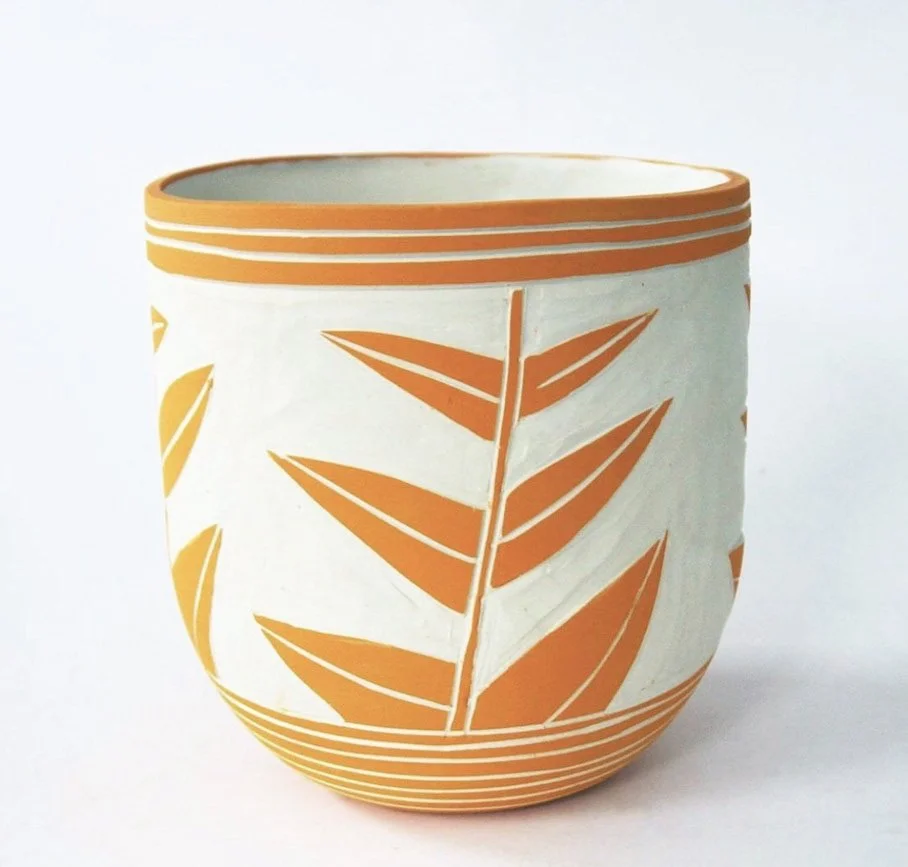Orange LEAF Planter 9 inch.jpg