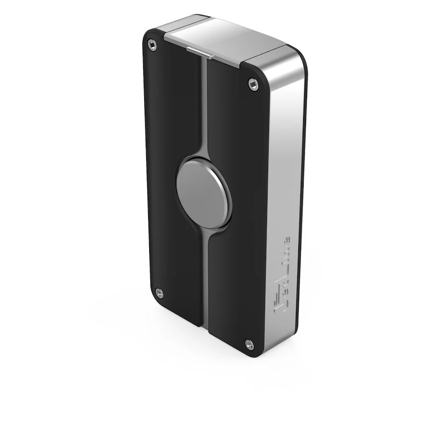 Jetline Bolero torch lighter in black with built in cigar punch-cutter