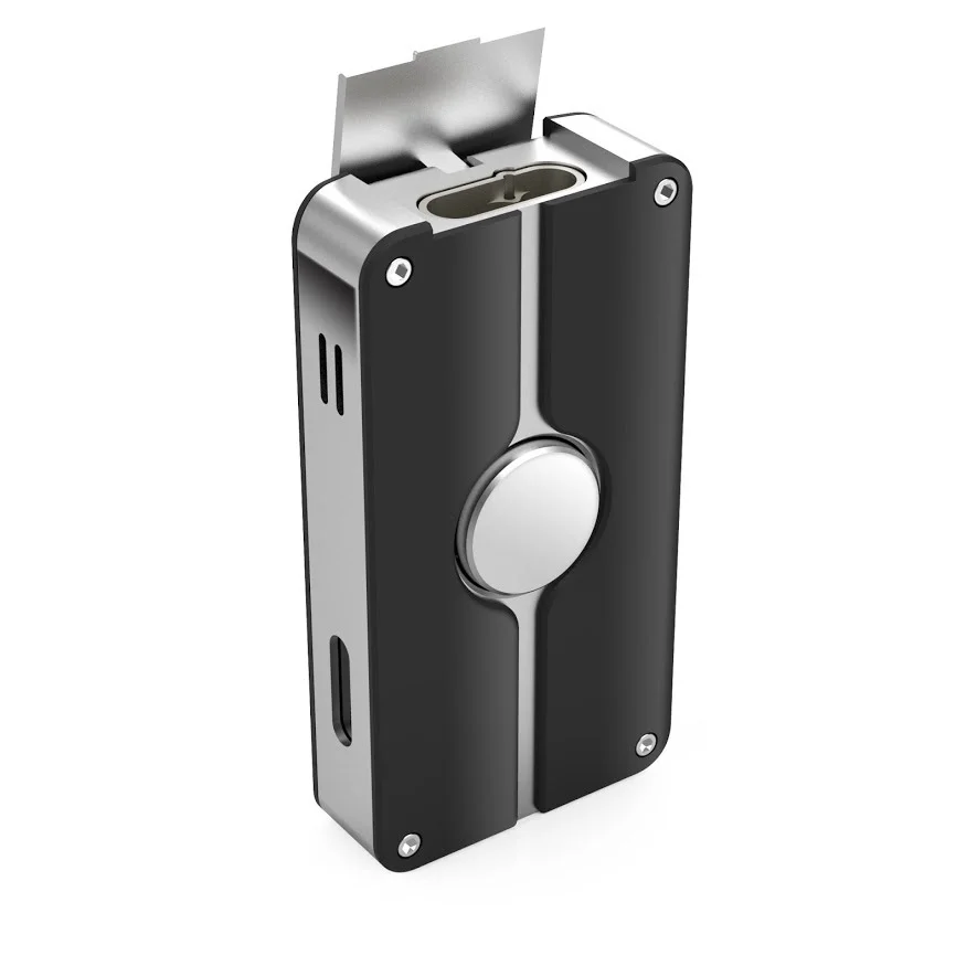 Jetline Bolero torch lighter in black with built in cigar punch-cutter