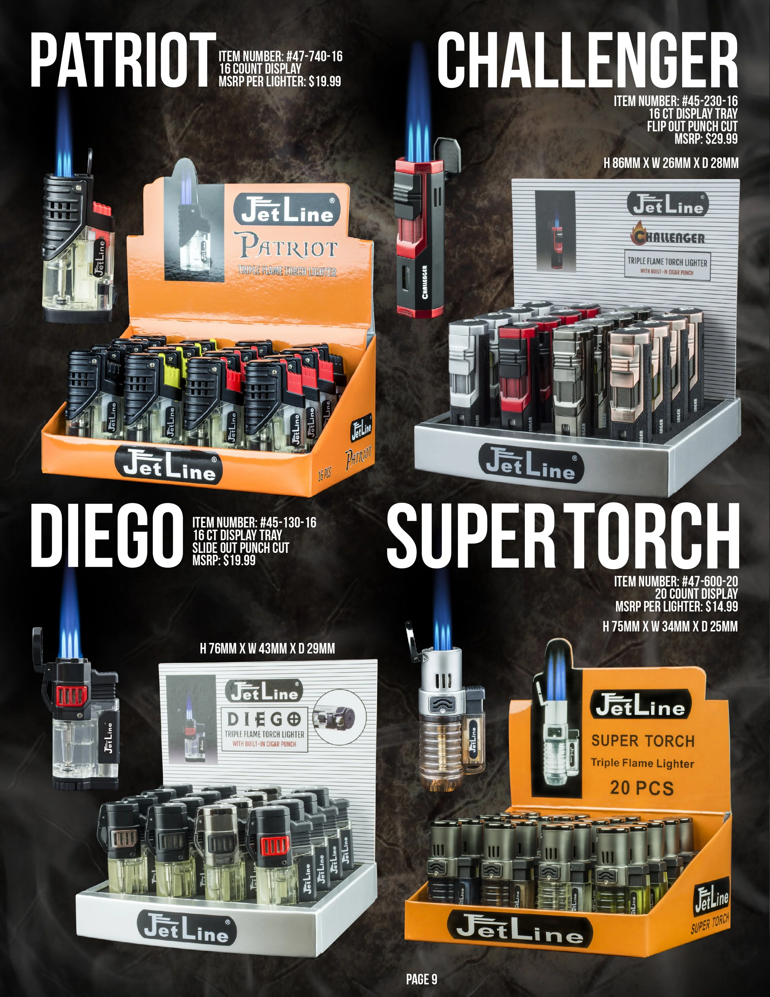 Catalog — Jetline Lighter