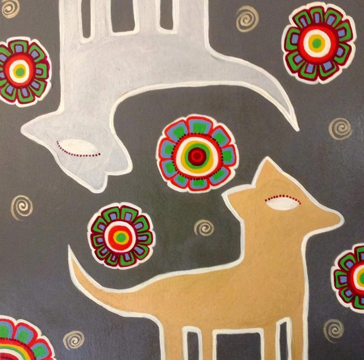 Fox & Flowers - available $150