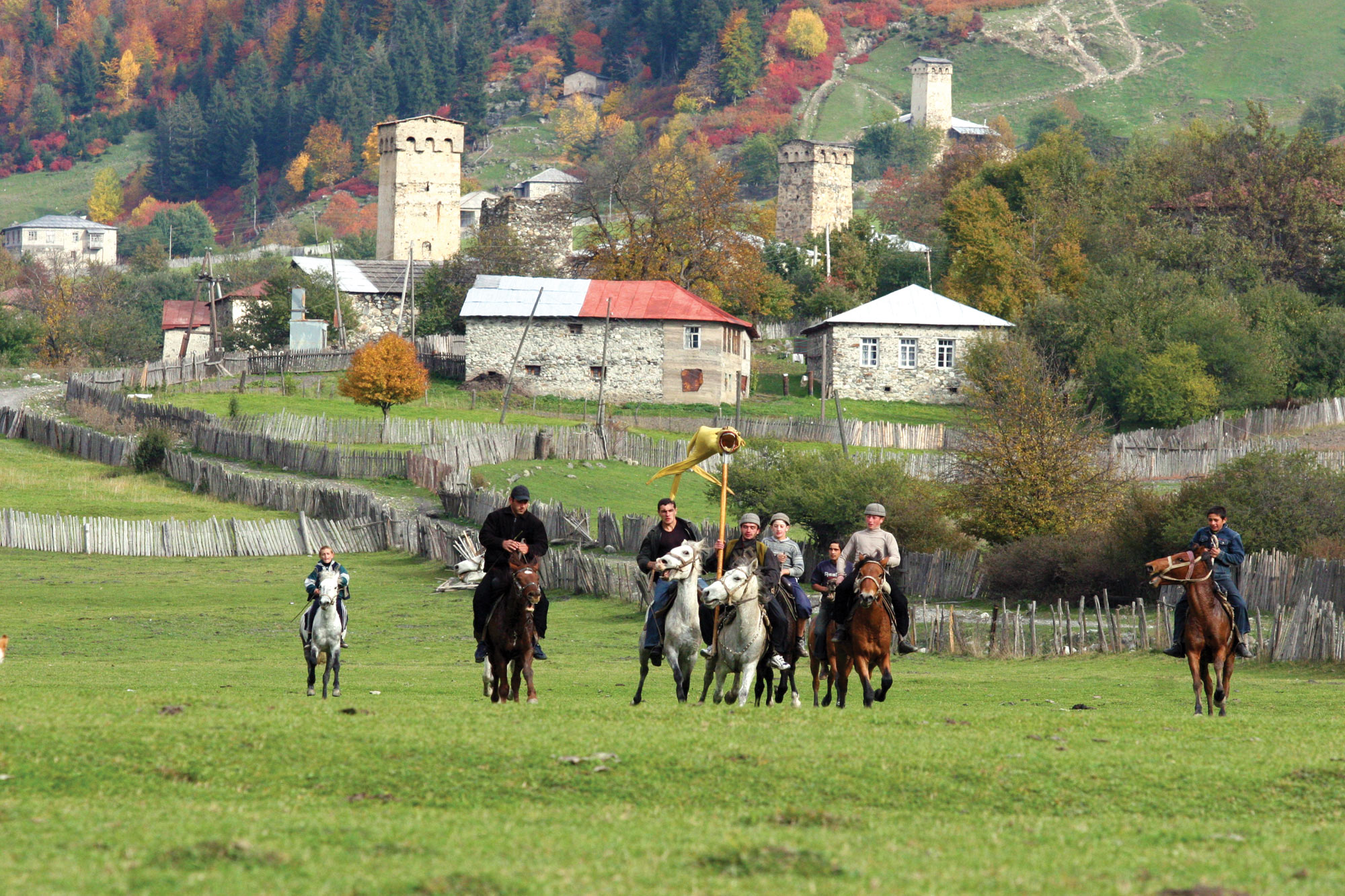 Svaneti horsemen - Georgia