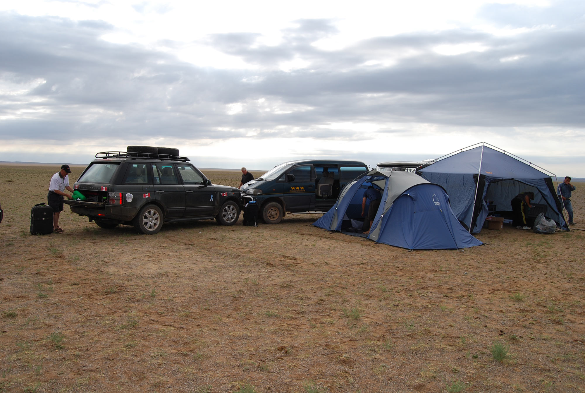 Camping on the steppe - Mongolia