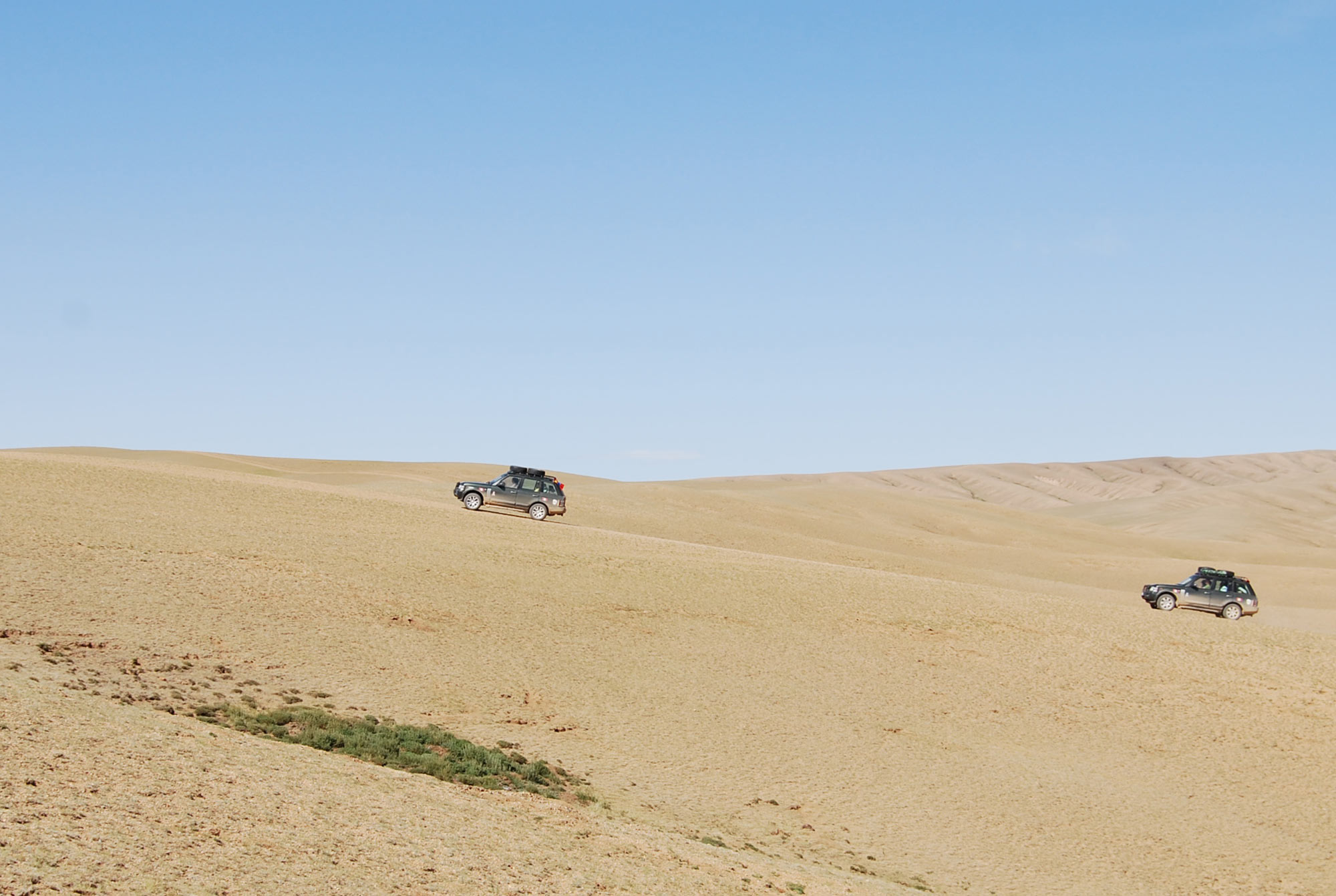 Driving in the Gobi Desert - Mongolia