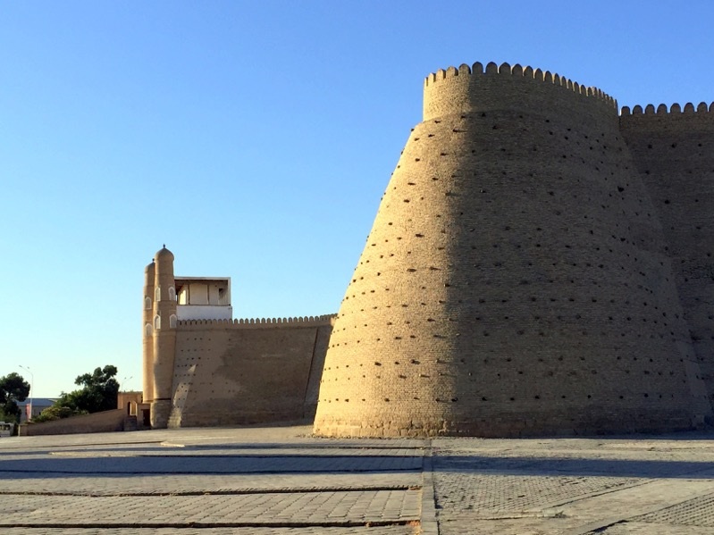   The walls of Bukhara's Ark Citadel have stood here since the 5th century Photo credit: Abdu Samadov  