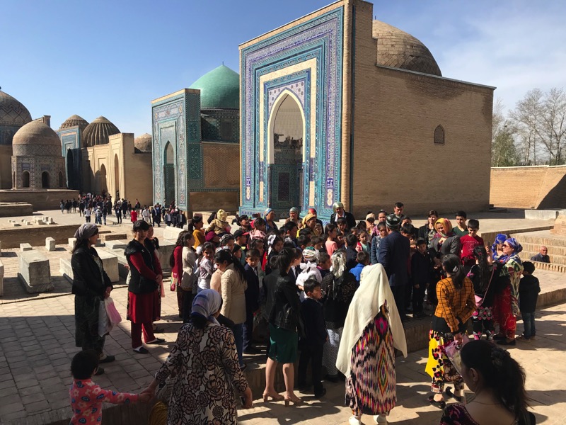  Shah-i-Zinda is more than a tourist site; it's also an important place of pilgrimage for faithful Uzbek worshippers Photo credit: Abdu Samadov 