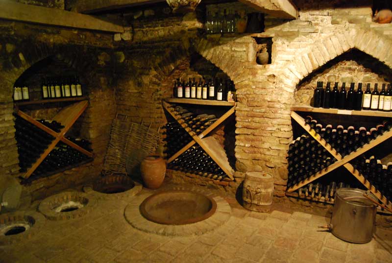  Wine cellar with buried  qvevri  vessels at Pheasant’s Tears Winery 